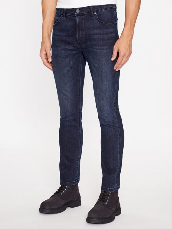 Wrangler Wrangler Jeans hlače Larston 112345378 Mornarsko modra Slim Fit