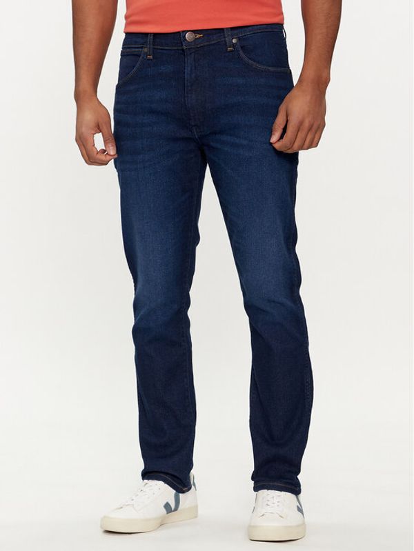 Wrangler Wrangler Jeans hlače Larston 112350845 Mornarsko modra Slim Fit