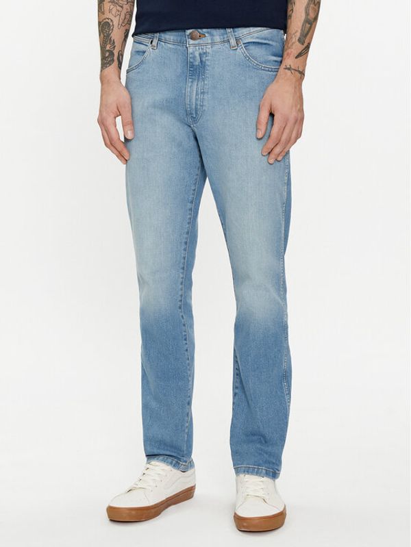 Wrangler Wrangler Jeans hlače Larston 112352836 Modra Slim Fit