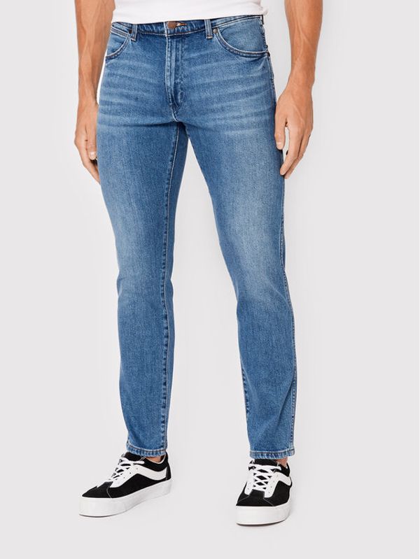 Wrangler Wrangler Jeans hlače Larston W18SJX21Y 112322663 Modra Slim Tapered Fit