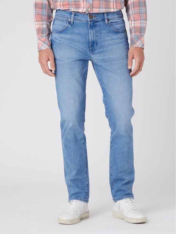 Wrangler Wrangler Jeans hlače Larston W18SYLZ70 112330749 Modra Slim Taper Fit