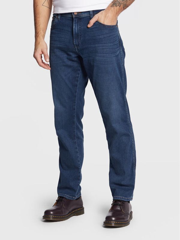 Wrangler Wrangler Jeans hlače Texas W12SCV39X 112145788 Mornarsko modra Slim Fit