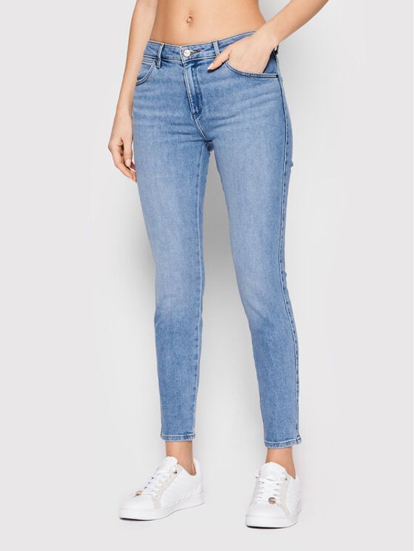 Wrangler Wrangler Jeans hlače W28KXR44U 112145985 Modra Skinny Fit