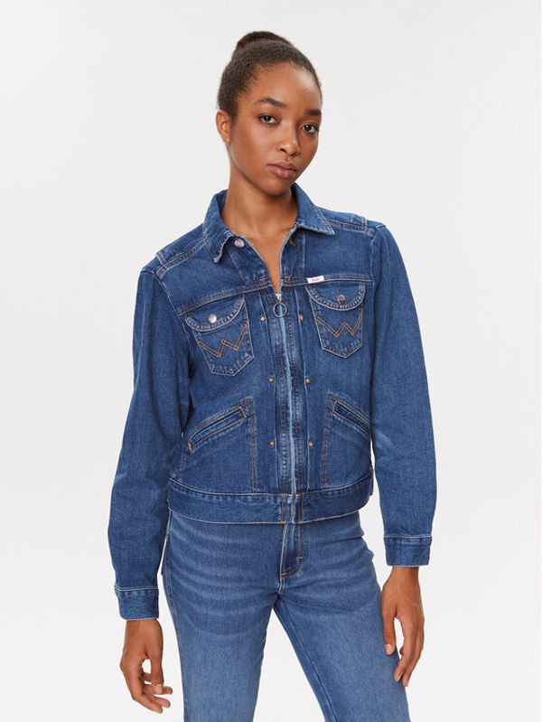 Wrangler Wrangler Jeans jakna Jen 112346210 Modra Regular Fit