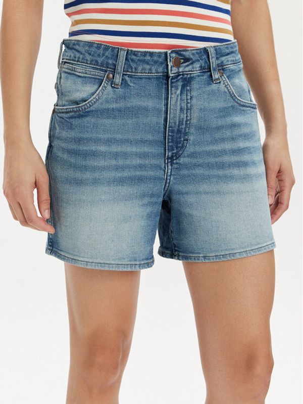 Wrangler Wrangler Jeans kratke hlače 112351036 Modra Boyfriend Fit