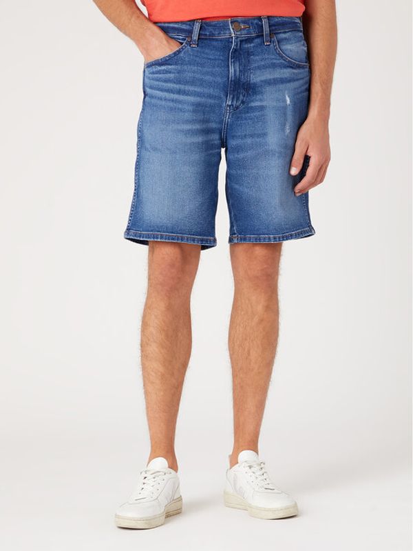 Wrangler Wrangler Jeans kratke hlače Frontier W16WYLZ91 112331085 Modra Regular Fit