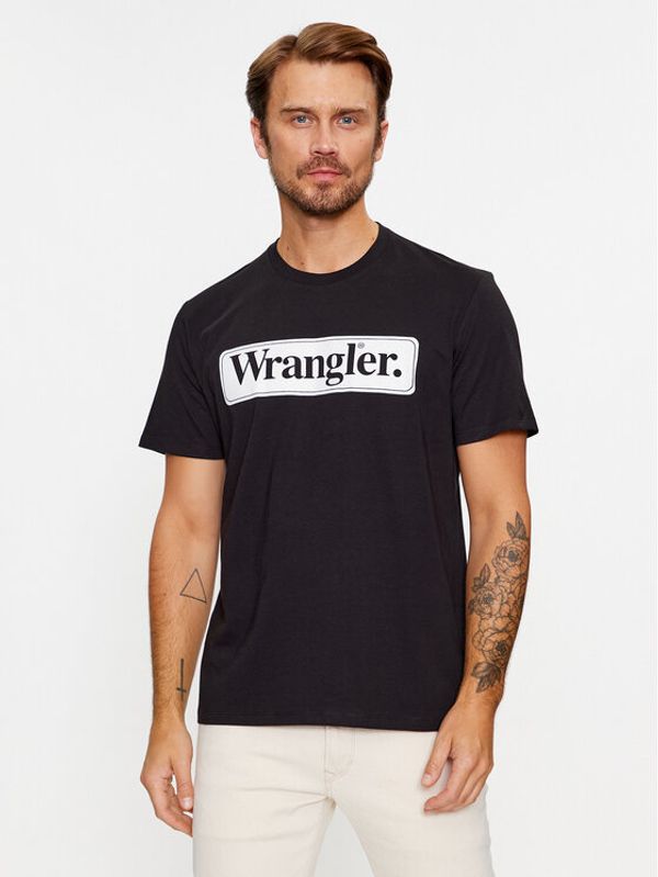 Wrangler Wrangler Majica 112341132 Črna Regular Fit