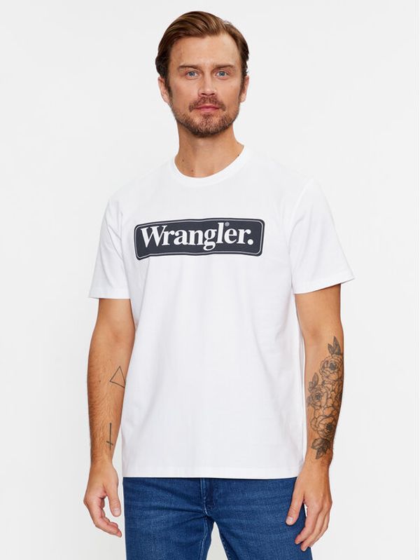 Wrangler Wrangler Majica 112341133 Bela Regular Fit