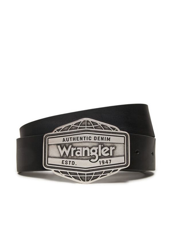 Wrangler Wrangler Moški pas Big Buckle 112358068 Črna