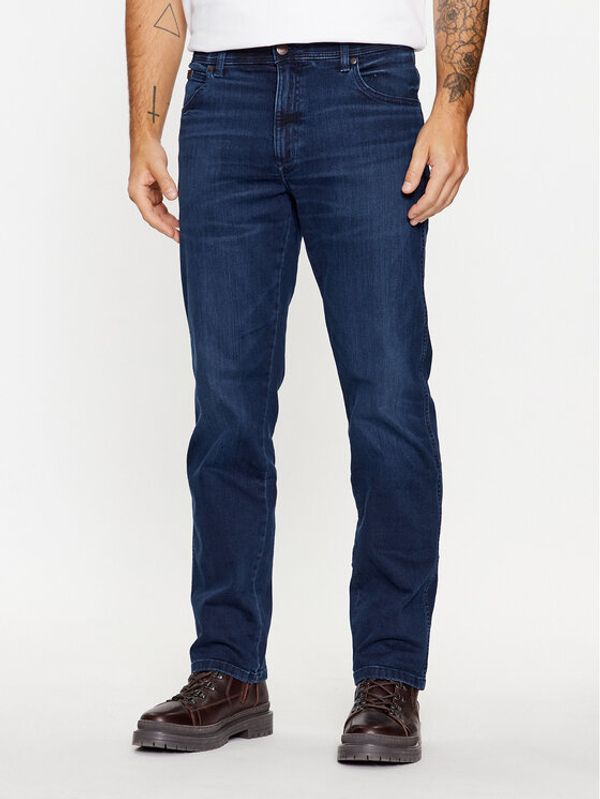 Wrangler Wrangler Jeans hlače 112341387 Modra Straight Leg