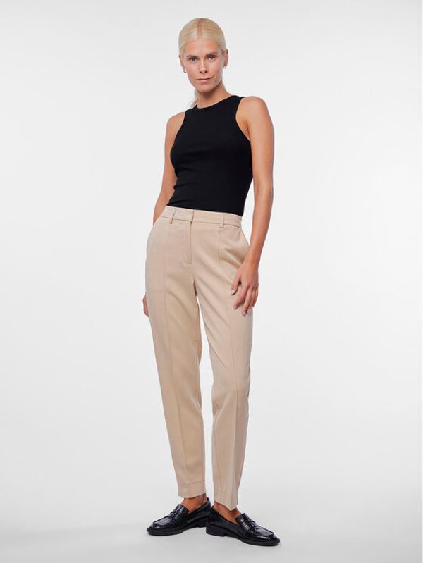 YAS YAS Chino hlače Scoop 26032835 Bež Regular Fit