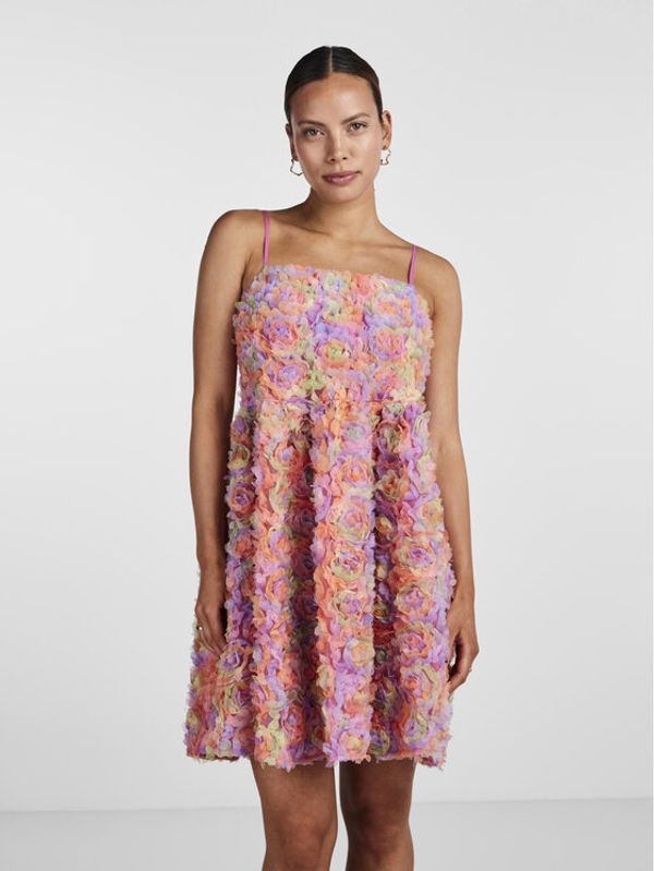 YAS YAS Obleka 26029787 Oranžna Regular Fit