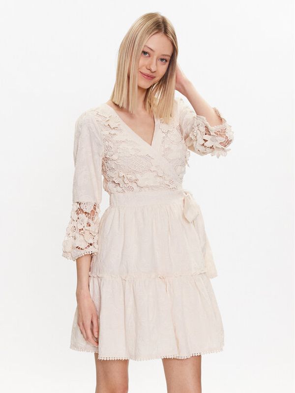 YAS YAS Obleka 26030144 Bež Regular Fit