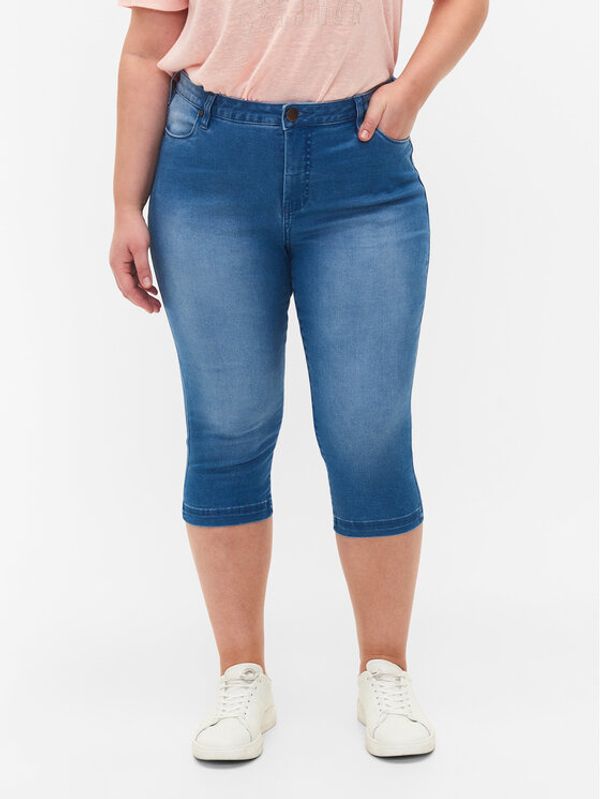 Zizzi Zizzi Jeans kratke hlače O10305H Modra Slim Fit