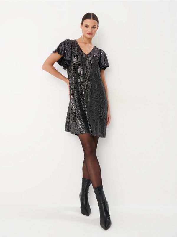 Mohito Mohito - Bleščeča obleka mini - črna