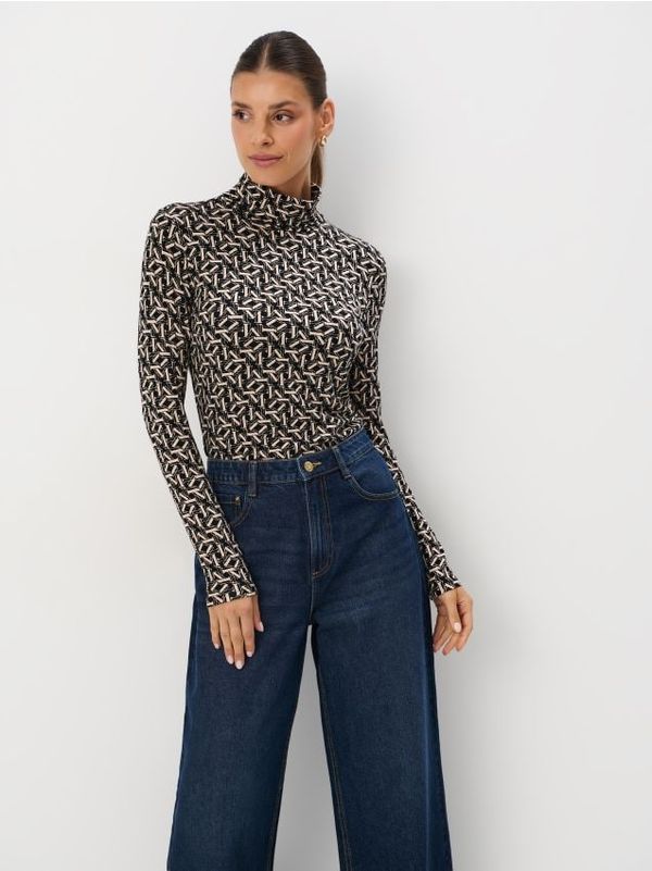 Mohito Mohito - Bluza iz viskoze - črna