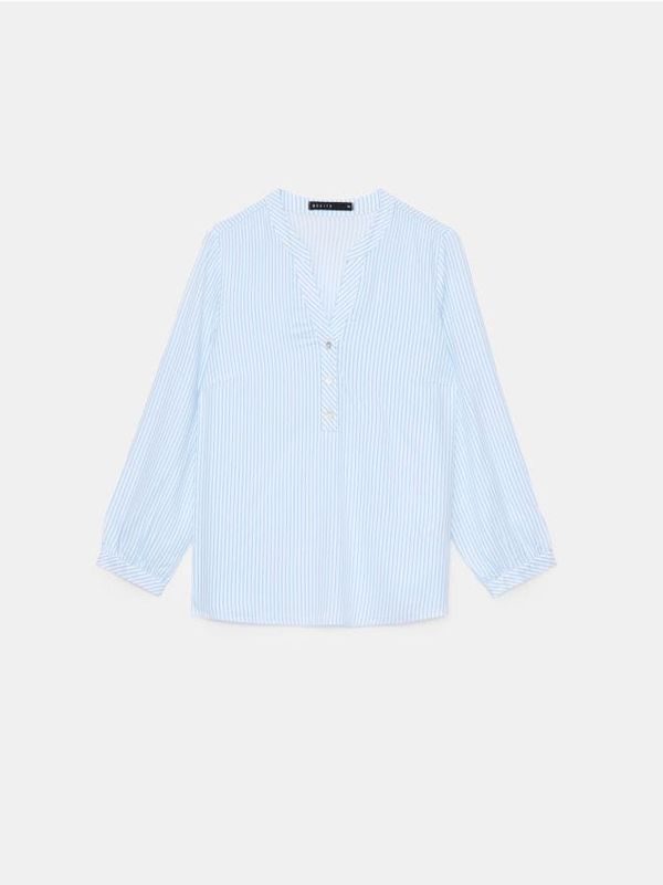 Mohito Mohito - Bluza iz viskoze - modra