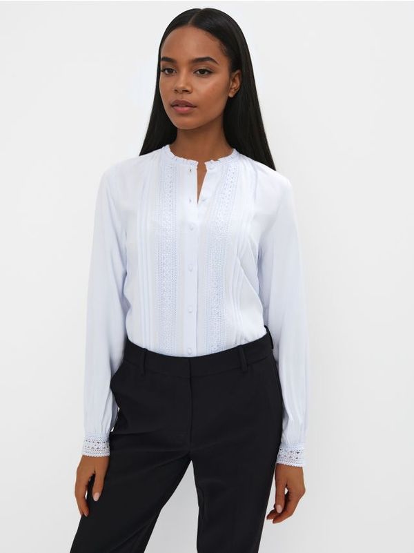 Mohito Mohito - Bluza iz viskoze - modra