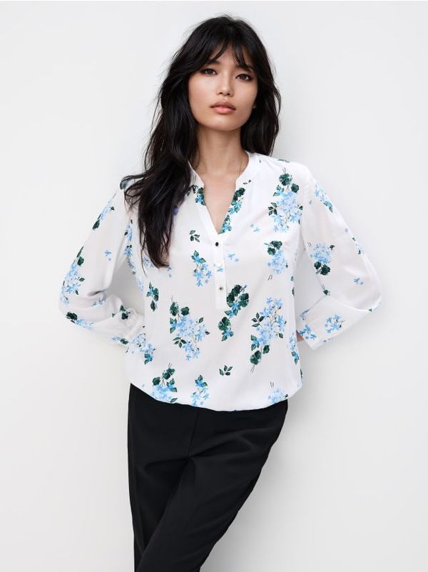 Mohito Mohito - Bluza iz viskoze - modra