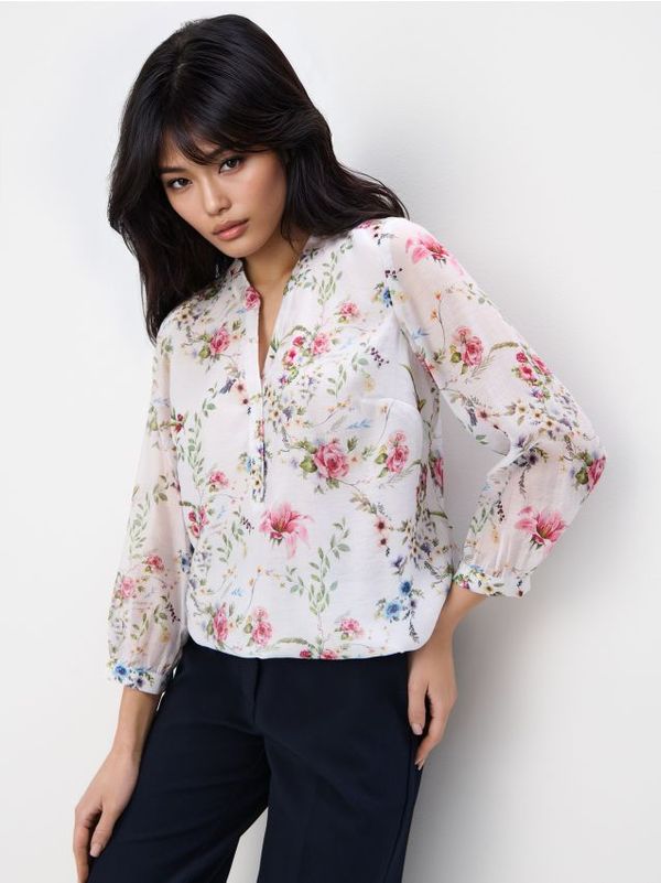 Mohito Mohito - Bluza s cvetličnim vzorcem - bela