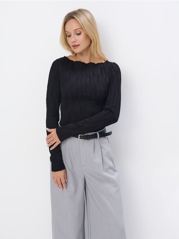 Mohito Mohito - Bluza s šivi - črna