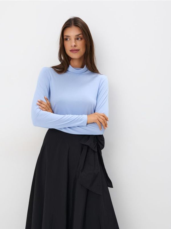 Mohito Mohito - Bluza s stoječim ovratnikom - modra