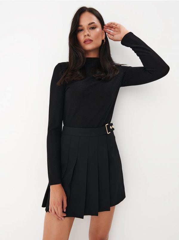 Mohito Mohito - Bluza s svetlečo nitjo - črna