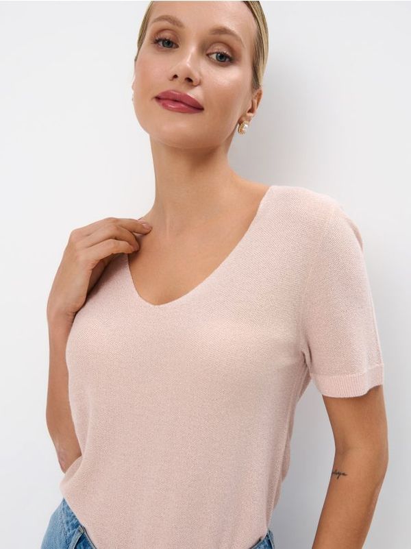 Mohito Mohito - Bluza z nitjo kovinske barve - bež