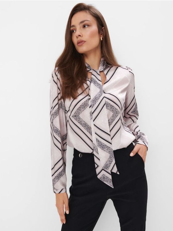 Mohito Mohito - Bluza z okrasnim vozlom - bež