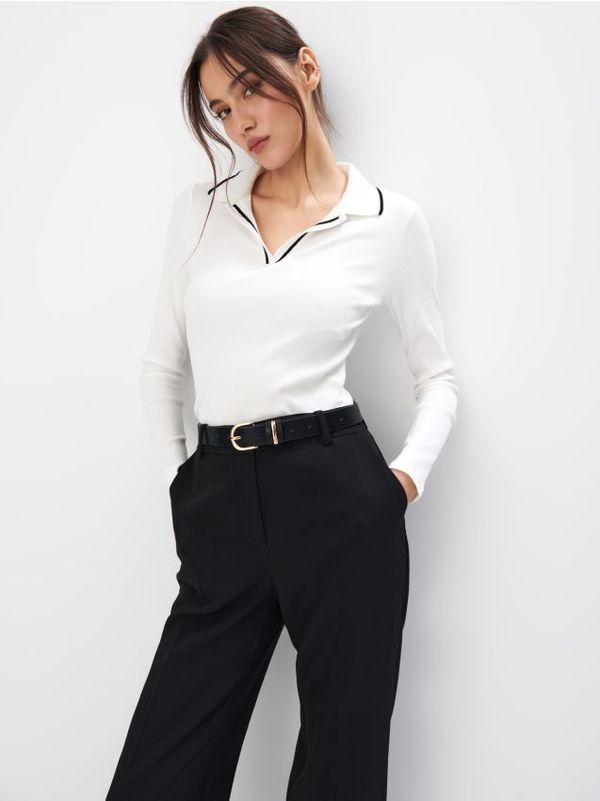 Mohito Mohito - Bluza z ovratnikom - krem