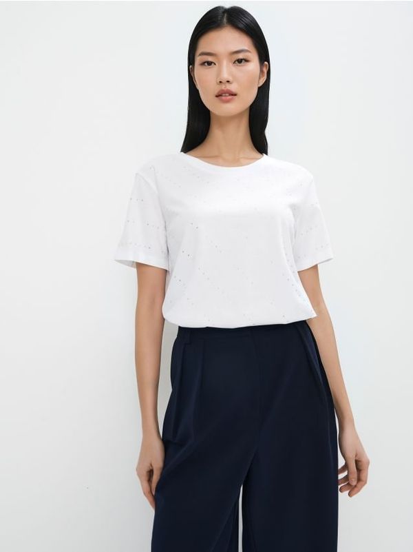 Mohito Mohito - Bombažna majica - bela