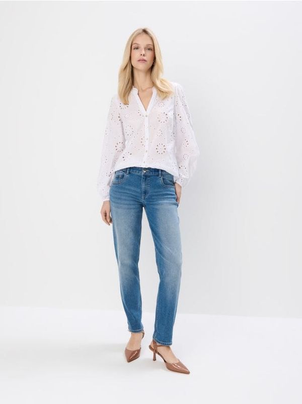 Mohito Mohito - Boyfriend kavbojke - modra