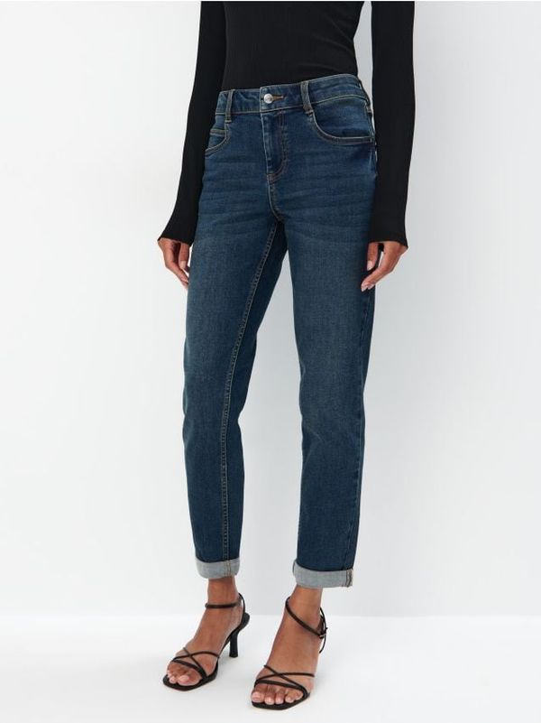 Mohito Mohito - Boyfriend kavbojke - mornarsko modra