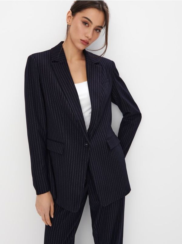 Mohito Mohito - Črtast suknjič - mornarsko modra