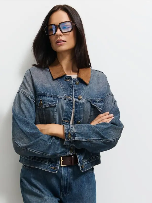Mohito Mohito - Denim jakna - mornarsko modra