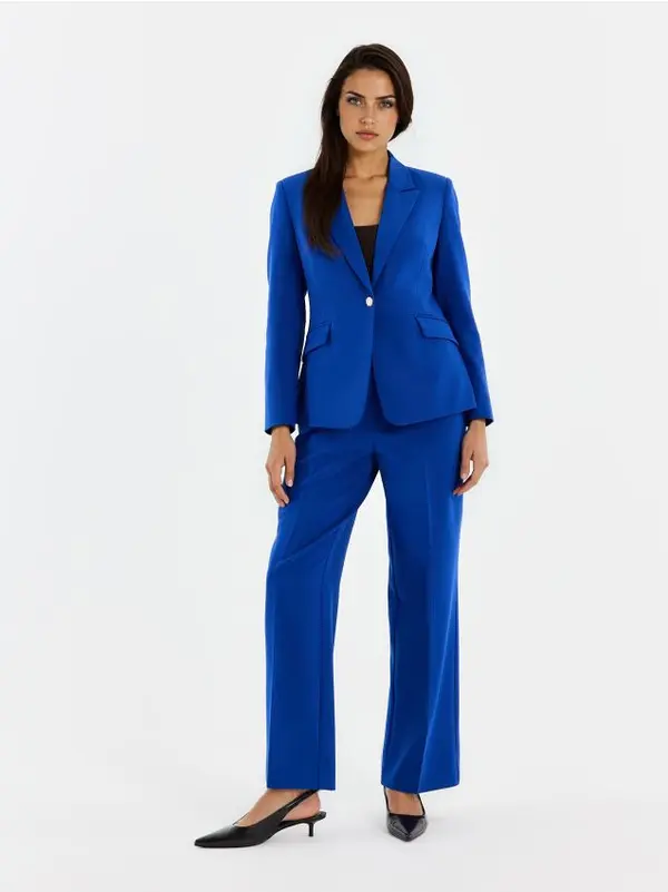 Mohito Mohito - Elegantne hlače - indigo modra