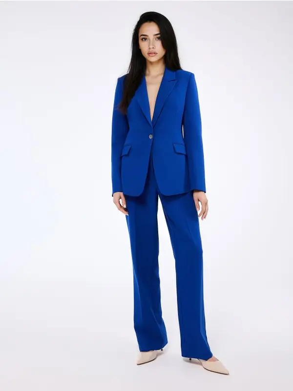 Mohito Mohito - Elegantne hlače - indigo modra