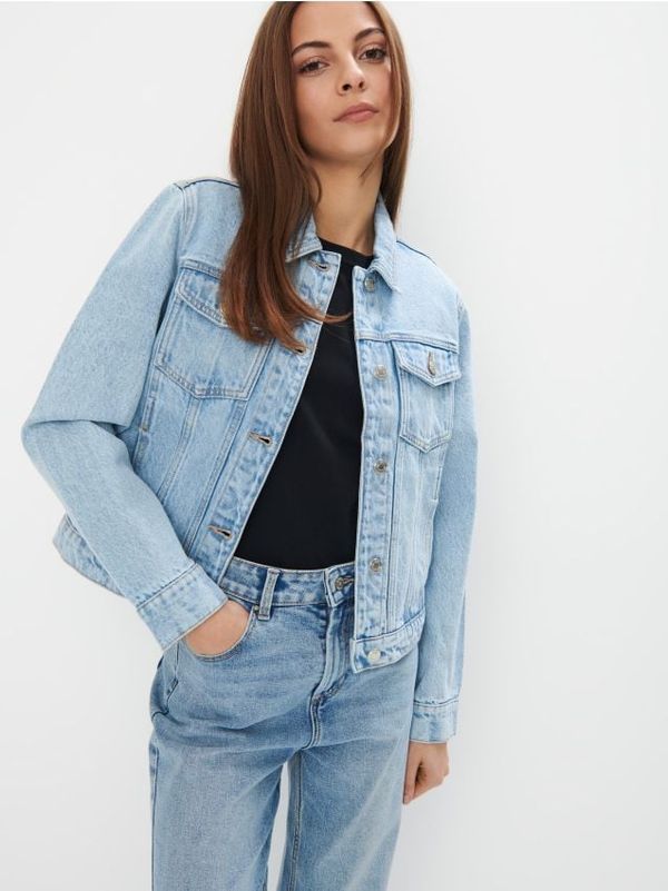 Mohito Mohito - Izbledela jakna iz jeansa - modra