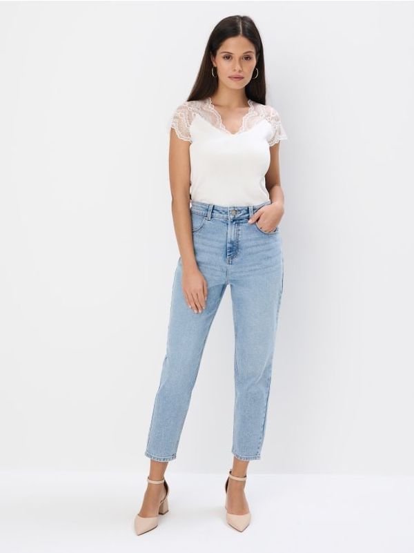 Mohito Mohito - Kavbojke mom PETITE - modra