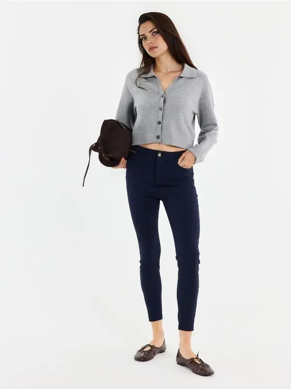Mohito Mohito - Kavbojke skinny PETITE - mornarsko modra