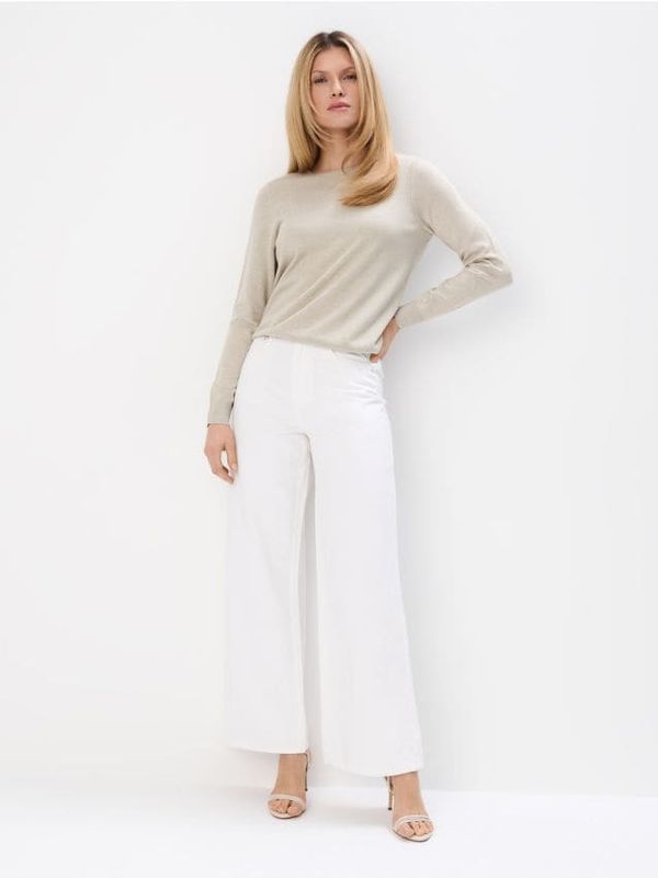 Mohito Mohito - Kavbojke wide leg - bela