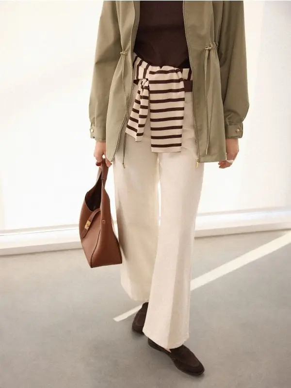 Mohito Mohito - Kavbojke wide leg - krem