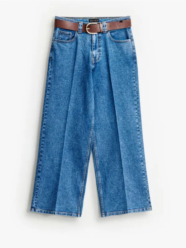 Mohito Mohito - Kavbojke wide leg - modra
