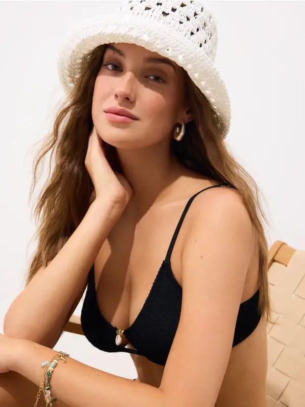 Mohito Mohito - Klobuček bucket hat - bela