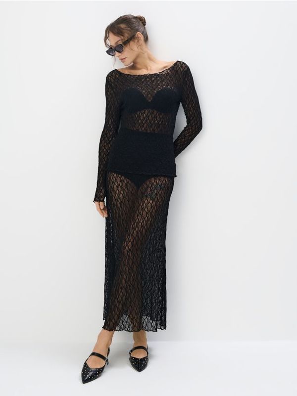 Mohito Mohito - Krilo s čipko - črna