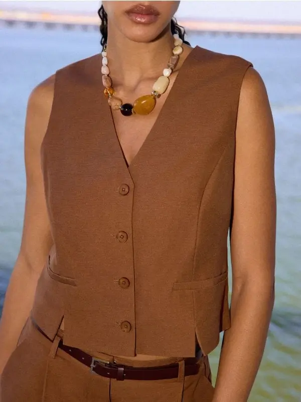 Mohito Mohito - LADIES` VEST - rjava