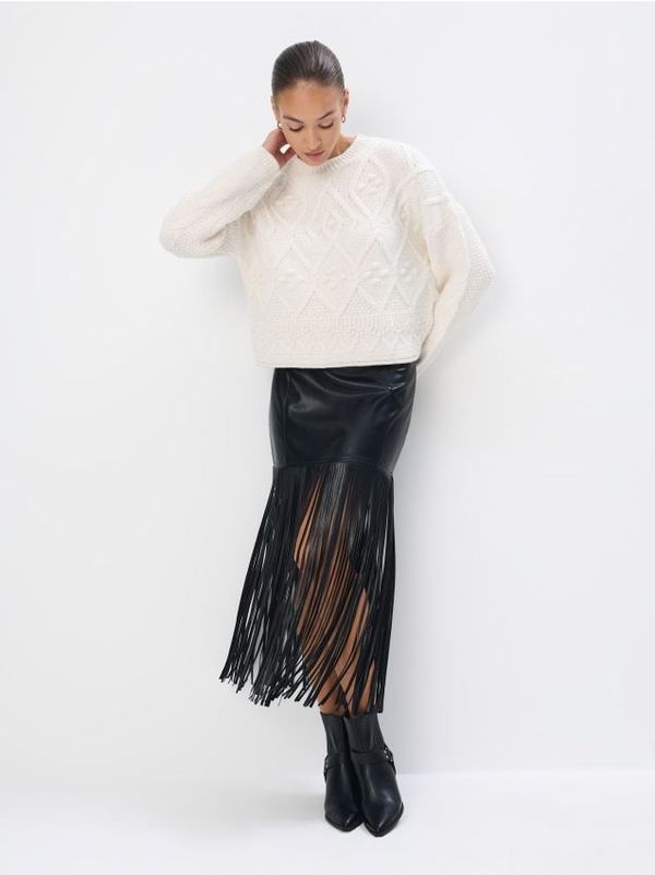 Mohito Mohito - Midi krilo - črna