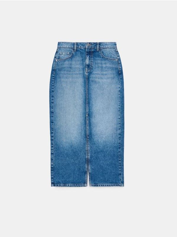 Mohito Mohito - Midi krilo iz džinsa - modra