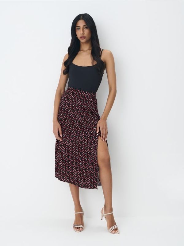 Mohito Mohito - Midi krilo iz viskoze - rdeča