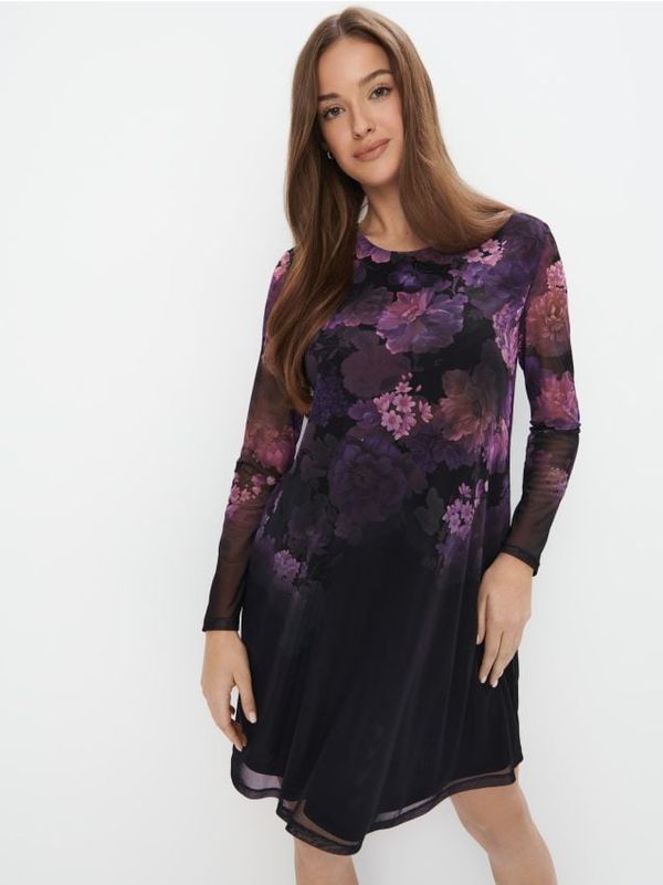 Mohito Mohito - Obleka mini s krojem črke A - črna